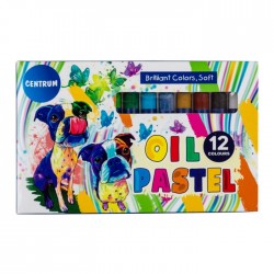 Oil pastel krītiņi 12kr. ZOO