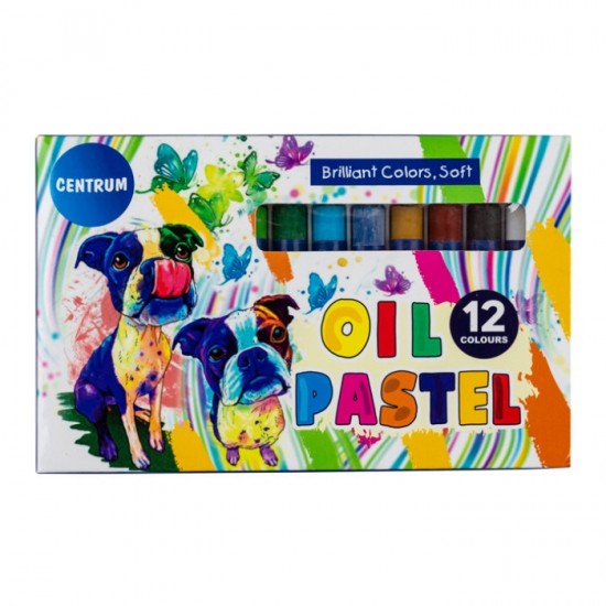 Oil pastel krītiņi 12kr. ZOO