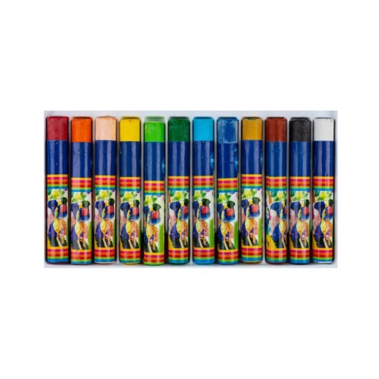 Oil pastel krītiņi 12kr. ZOO
