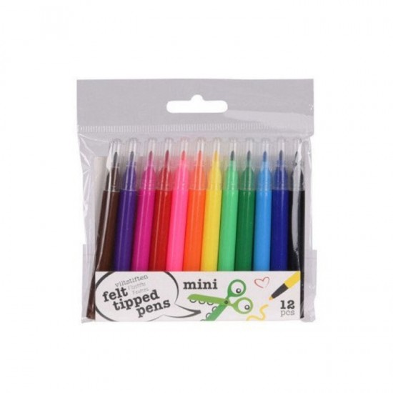 Mini marķieru komplekts,- 12 gab
