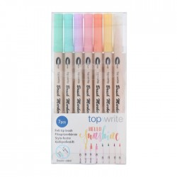 Divpusējo marķieru komplekts, TOPWRITE,- 7 gab
