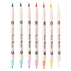 Divpusējo marķieru komplekts, TOPWRITE,- 7 gab Divpusējo marķieru komplekts, TOPWRITE,- 7 gab