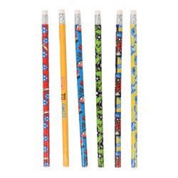 Zīmuļu komplekts ar dzešgumiju,- 6 gab Zīmuļu komplekts ar dzešgumiju,- 6 gab