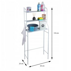 Metāla plaukts virs veļas mašīnas 62x25xh155cm