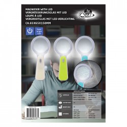 Увеличительное стекло со светодиодной подсветкой ø11x1x24 см