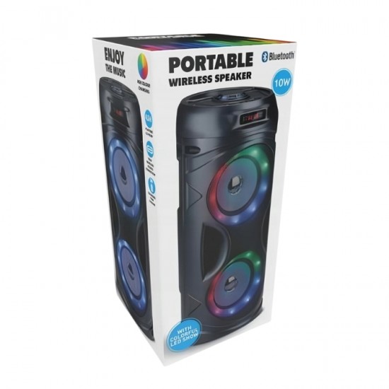 Pārnēsājams bezvadu Bluetooth skaļrunis 10 W