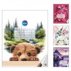 Тетрадь 12стр. в клеточку