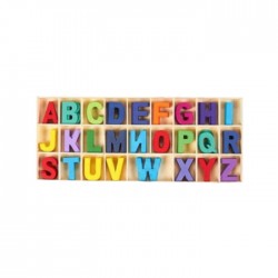 Деревянный алфавит 130 шт.