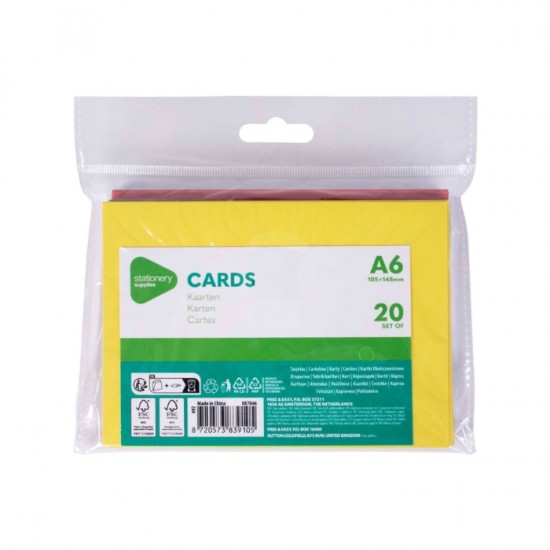 Krāsainas kartītes A6 rokdarbiem – 105x148cm