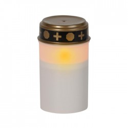 Свеча на могилу,LED, 12,5 см – белая