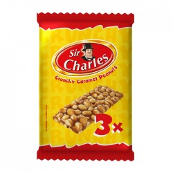 Батончики SIR CHARLES 3x38 г=114 г - карамель/арахис