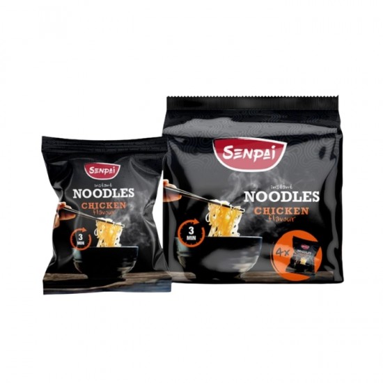 Ātrās pagatavošanas nūdeles SENPAI 4x60g - ar vistas garšu