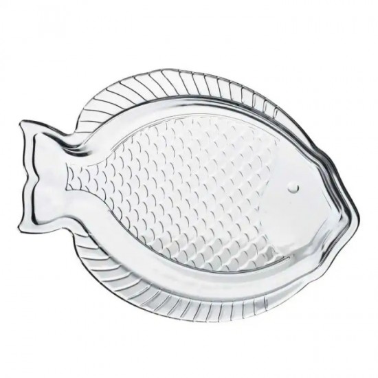 Стеклянные тарелки FISH - 2 шт. L