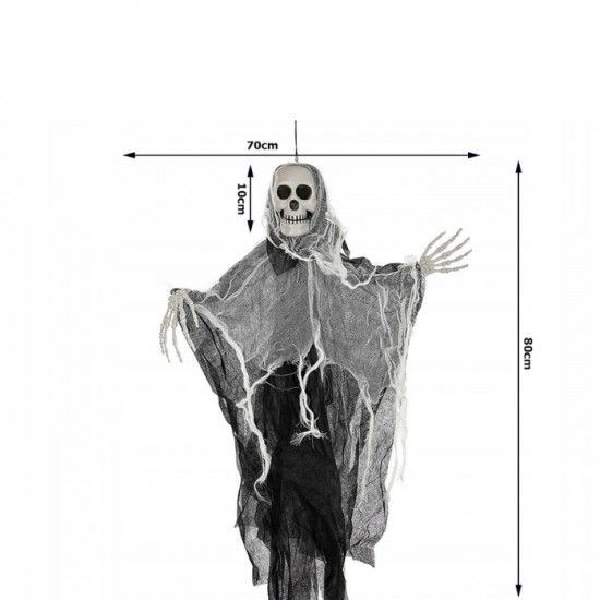 Подвесной скелет HALLOWEEN со звуком и светом