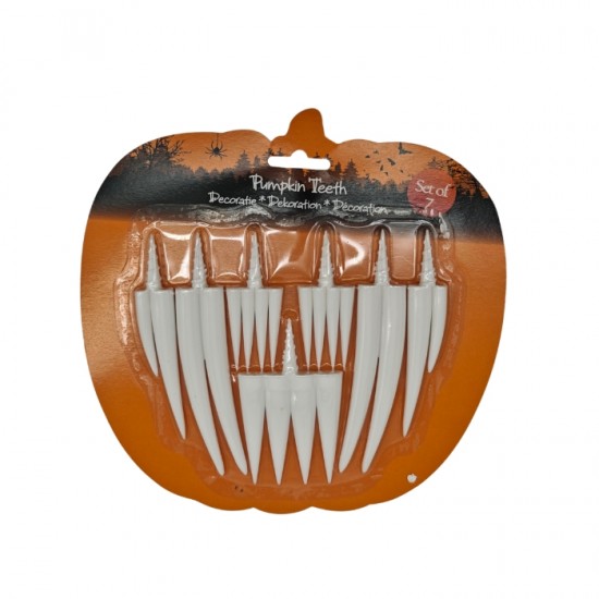 Zobu komplekts, ķirbim, HALLOWEEN,- 7 gab