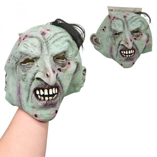 Маска злой ведьмы, HALLOWEEN, -зеленоватая