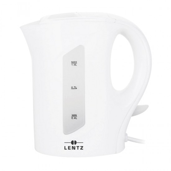 Tējkanna LENTZ, 900W,1L, - balta