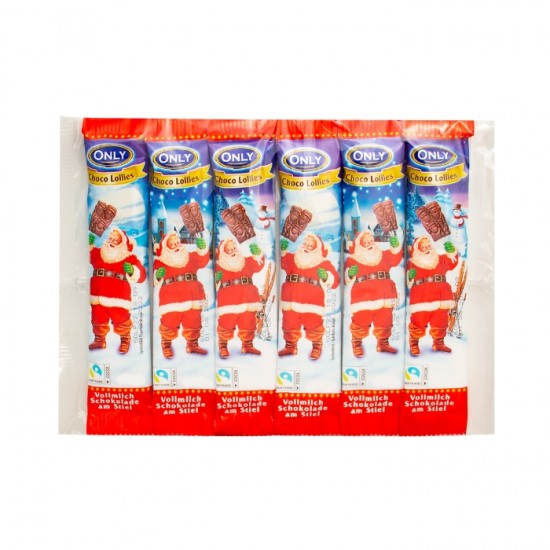 Рождественские молочные шоколадные конфеты на палочке,NY,- 6x13 г