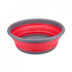 Складной таз,  DIRT DEVIL, 8 л, - красно-серая