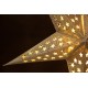 Светодиодная картонная звезда 10 LED - 43 см СЕРЕБРЯНАЯ