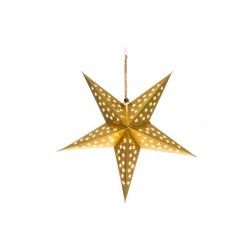 Светодиодная картонная звезда 10LED - 43 см, цвет  GOLD Светодиодная картонная звезда 10LED - 43 см, цвет  GOLD