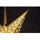 Светодиодная картонная звезда 10LED - 43 см, цвет  GOLD