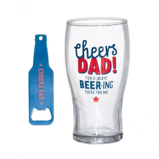 Подарочный набор WINTERIA - пивной бокал, открывалка для бутылок