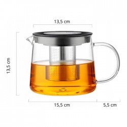 Stikla tējkanna, 1.5 L