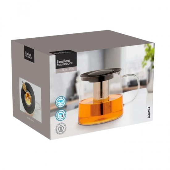 Stikla tējkanna, 1.5 L