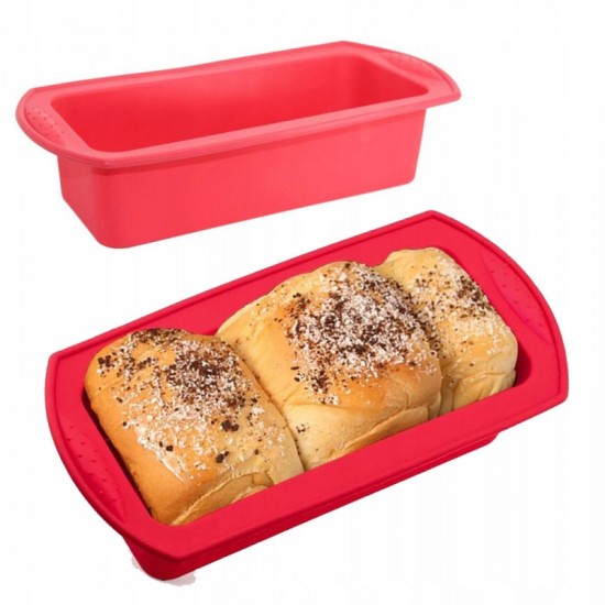Silikona cepšanas forma (2gb) BONAURA - ar lāpstiņu Silikona cepšanas forma (2gb) BONAURA - ar lāpstiņu
