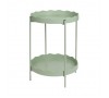 Apaļš metāla galdiņš 40,5x54cm - Zaļš