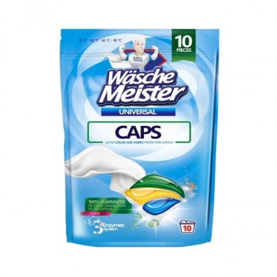 Veļas mazgāšanas kapsulas Wasche Meister UNIVERSAL 10 gb x 18g Veļas mazgāšanas kapsulas Wasche Meister UNIVERSAL 10 gb x 18g