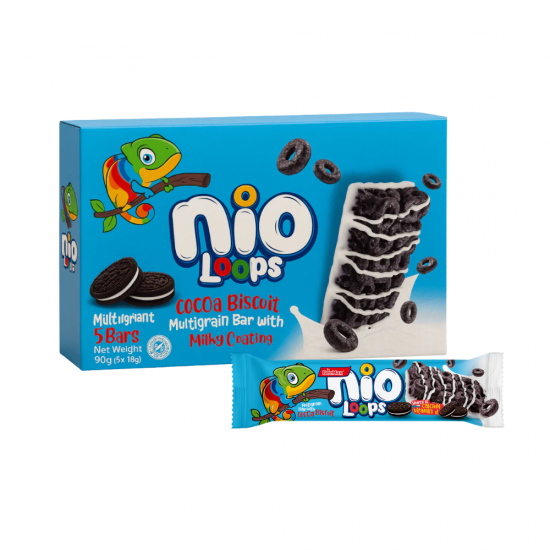 Мюсли батончики NIO LOOPS 5x18g - Какао-бисквит