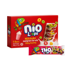 Мюсли батончики NIO LOOPS 5x18g - Молочный коктейль