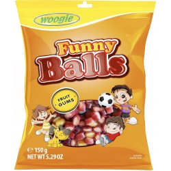 Жевательные конфеты WOOGIE 150 г -  Funny Balls Assorti