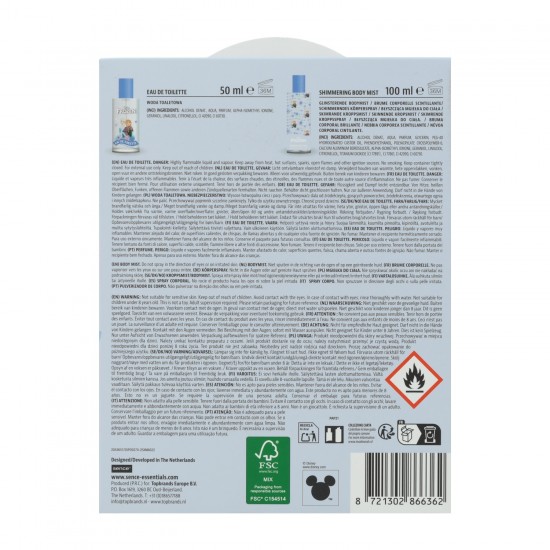 Подарочный набор духов, DISNEY FROZEN, 2 шт.