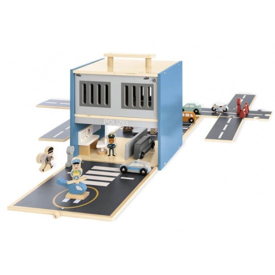 Деревянный игровой набор PINOLINO, - Полицейский участок Гордон Деревянный игровой набор PINOLINO, - Полицейский участок Гордон