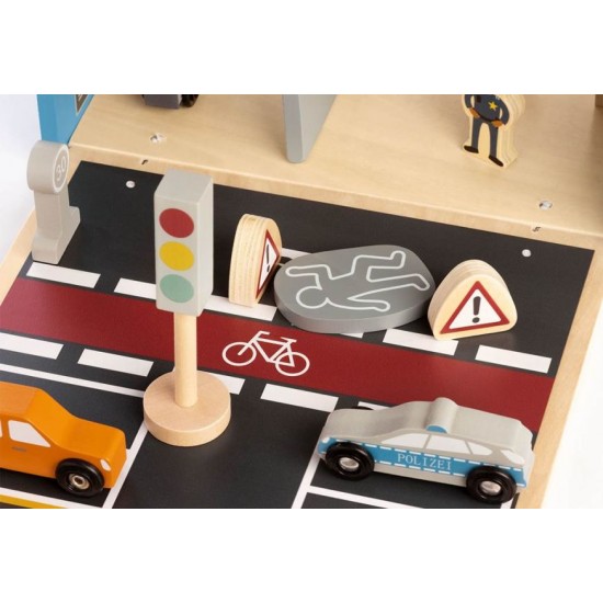 Деревянный игровой набор PINOLINO, - Полицейский участок Гордон Деревянный игровой набор PINOLINO, - Полицейский участок Гордон