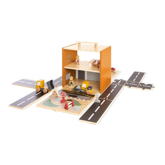 Деревянный игровой набор PINOLINO, - строительная площадка Густава Деревянный игровой набор PINOLINO, - строительная площадка Густава