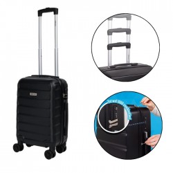 Koferis LEONARDO 52 x 34,5 x 20 cm - melnā krāsa Koferis LEONARDO 52 x 34,5 x 20 cm - melnā krāsa