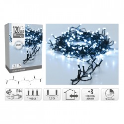 Āra LED lampiņu virtene 120LED - COLD WHITE