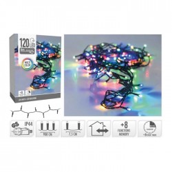 Āra LED lampiņu virtene 120LED  MULTICOLOR