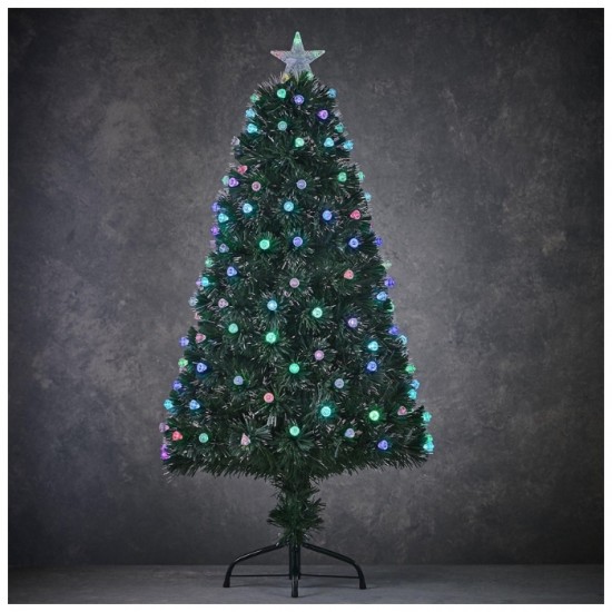 LED Ziemassvētku egle ar gaismu 180 cm - multicolor