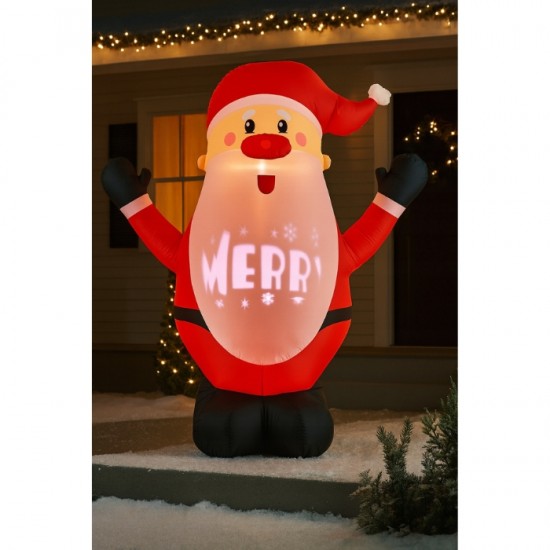 LED Piepūšama figūra NY 180cm - Santa Claus