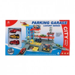 Rotaļu autostāvvieta ar automašīnām 3gab Rotaļu autostāvvieta ar automašīnām 3gab