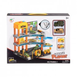 Autostāvvietas rotaļu komplekts ar gaismām + 2 masīnas