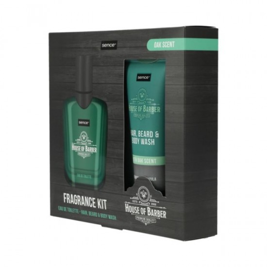 Dāvanu komplekts vīriešiem SENCE Men House of Barber - ozola aromāts