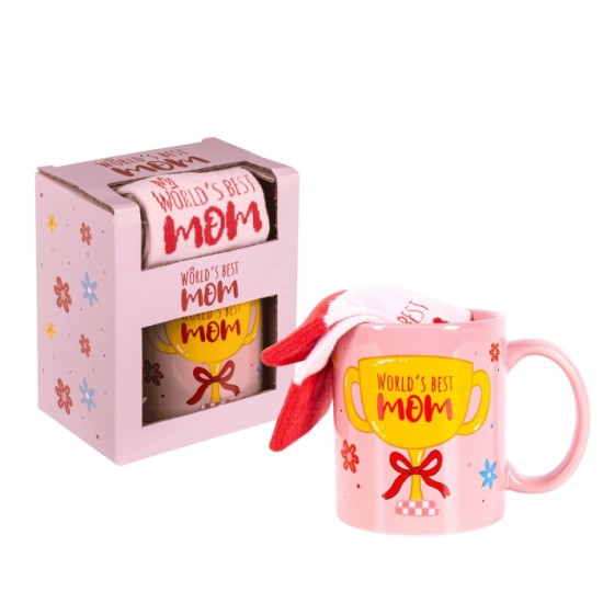 Dāvanu komplekts BEST MOM - krūze+zeķes