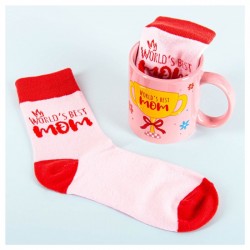 Dāvanu komplekts BEST MOM - krūze+zeķes Dāvanu komplekts BEST MOM - krūze+zeķes