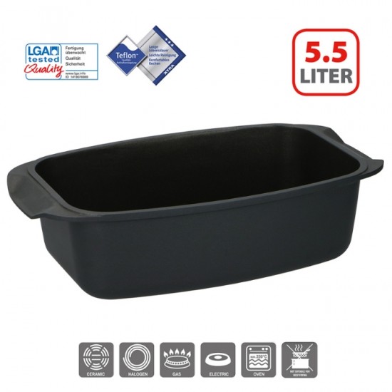 Cepešforma sautēšanai ar vāku  5,5L